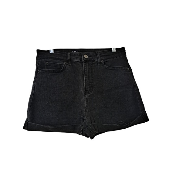No Boundaries Pants - No Boundaries Womens Black Denim High Rise Cuffed Jean Shorts Size 9